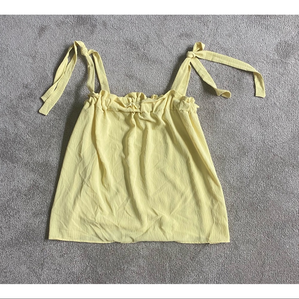 Cute Yellow Tie Tank